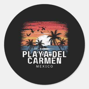 Adesivo Praia Del Carmen México Surfando Surfista