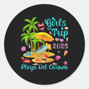 Adesivo Praia Del Carmen México Viagem de Meninas Verão 20