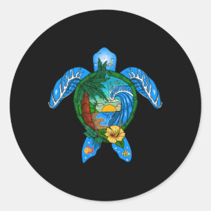 Adesivo Praia Hawaii Sea Turtle Hawaii