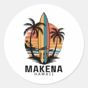 Adesivo Praia Makena Havaí Surfe Surfista