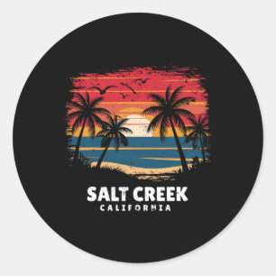 Adesivo Praia Salt Creek Califórnia Surfista Palmeira