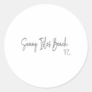 Adesivo Praia Sunny Isles Flórida Ca Retro