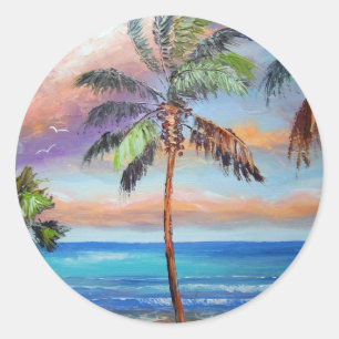 Adesivo Praia tropical da ilha