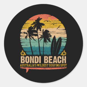 Adesivo Praia Vintage Bondi, o Surf Mais Selvagem da Austr