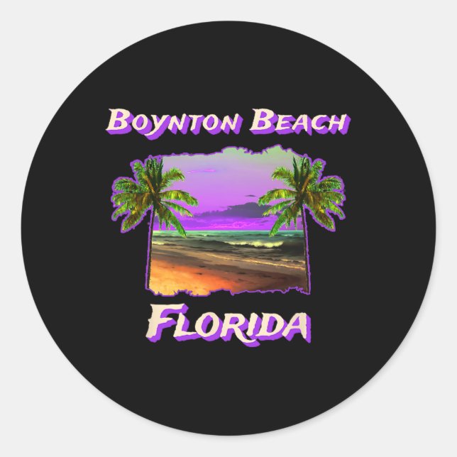 Adesivo Praias De Boynton Beach, Flórida (Frente)