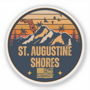Adesivo Praias de St. Augustine, Flórida