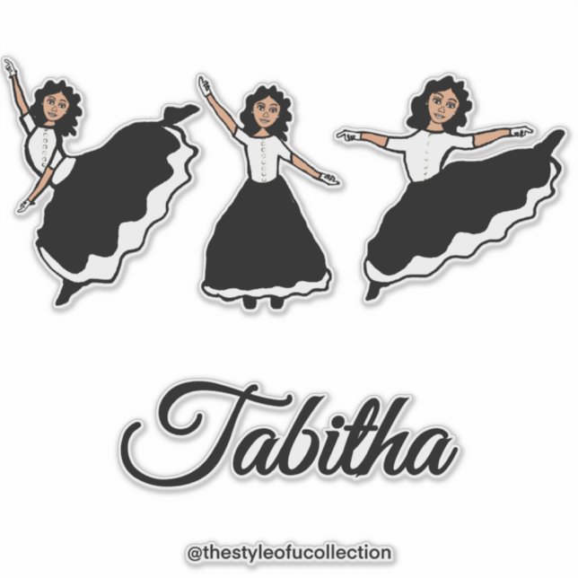 Adesivo Praise Dancer BW #2 Sticker (Frente)