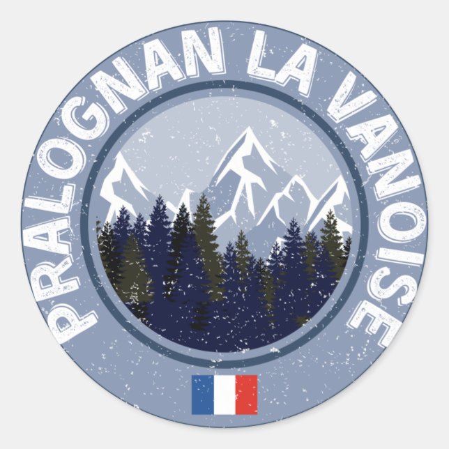 Adesivo Pralognan La Vanoise Station de Ski (Frente)