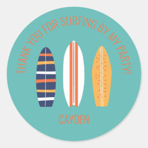 Adesivo Prancha de Surf BOY Surfboard praia Favor de festa