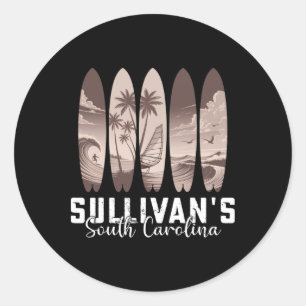 Adesivo Prancha de surf da Carolina do Sul de Sullivan Hom