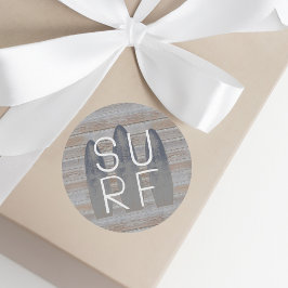 Adesivo Prancha de Surf Personalizada em Madeira Flutuante