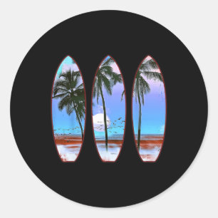 Adesivo Pranchas de Surf Vintage Retro Pranchista Surfista