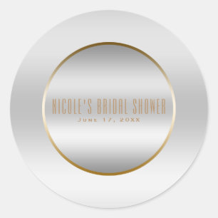 Adesivo Prata e Ouro Fino Elegante Glamour Casamento Favor