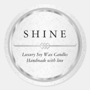 Adesivo Prata Metálica bonito e branca