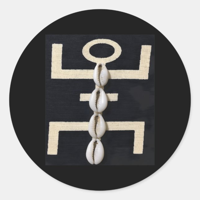 Adesivo Prateleiras de Cowrie Africana (Frente)