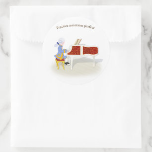 Adesivo Prática Mantém Piano Perfeito Em Mozart Reproduz