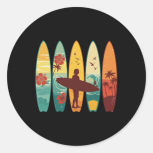 Adesivo Praticante de surf Havaí Onda Surfista Amante de S