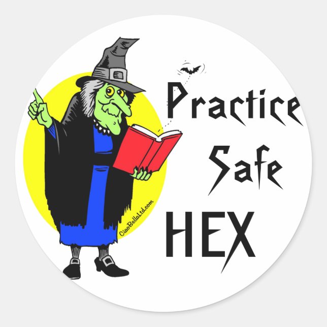 Adesivo Praticar hexadecimal seguro (Frente)