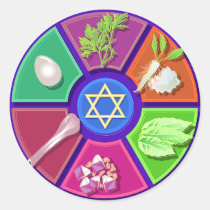Adesivo prato do seder