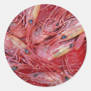 Adesivo Prawns da Colúmbia Britânica, textura do Canadá