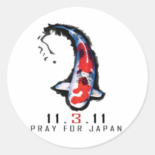 Adesivo Pray para Japão