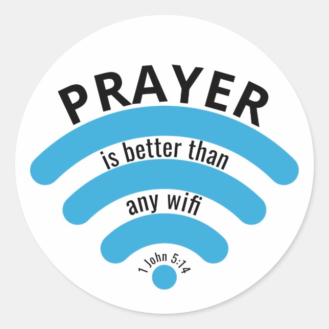 ADESIVO PRAYER MELHOR DO QUE MOTIVAÇÃO WIFI (Frente)