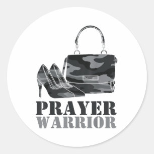 Adesivo Prayer Warrior Camo Deus Jesus Camouflage Cristão