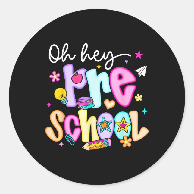 Adesivo Pré-Escolas De Volta À Rua De Professores (Frente)