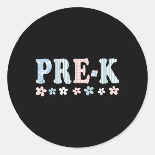 Adesivo Pré-k Primeiro Dia De Aula Professor De Pré-Escola