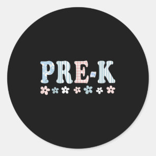 Adesivo Pré-k Primeiro Dia De Professores Da Pré-Escola