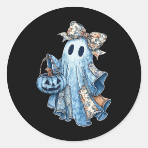 Adesivo Pré-ppy Denim Floral Fall Ghost Boo Denim Patchwor