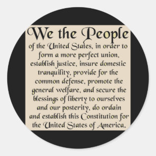 Adesivo Preâmbulo à constituição dos Estados Unidos