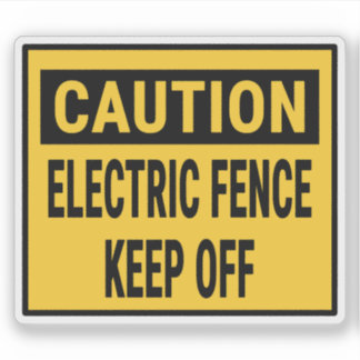 Adesivo Precaução Fronteira Elétrica Manter Desligada