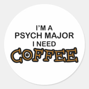 Adesivo Precisa de café - Psych Major