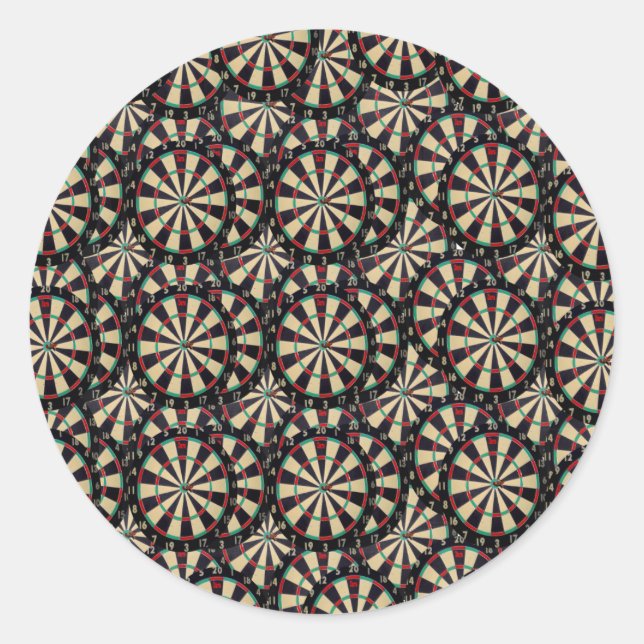 Adesivo "Precisão em Camadas: A Arte de Bullseyes Empilhad (Frente)