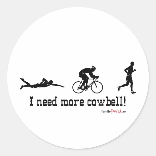 Adesivo Preciso de mais camiseta cowbell (Frente)
