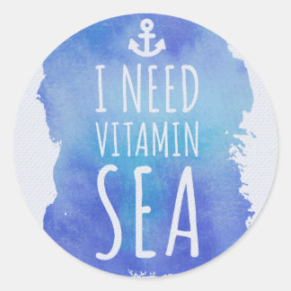 Adesivo Preciso De Uma Citação Do Mar De Vitamina