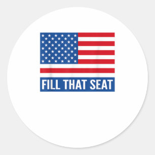 Adesivo Preencha Esse Banco EUA Bandeira Trump 2020 Funny 