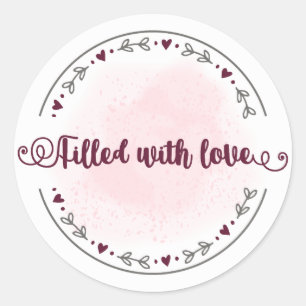 Adesivo Preenchido com o Love Sticker