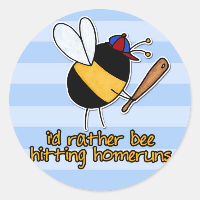 Adesivo preferencialmente batendo em homeruns (Frente)