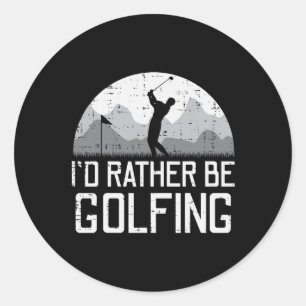 Adesivo Preferencialmente Id Ser Jogador De Golfe De Golfe