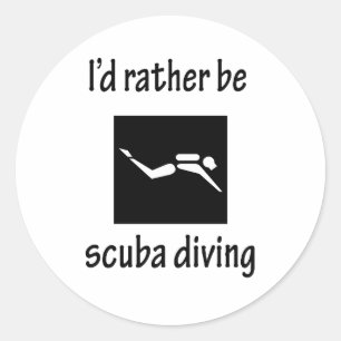 Adesivo Preferencialmentes Ser Mergulho De Scuba