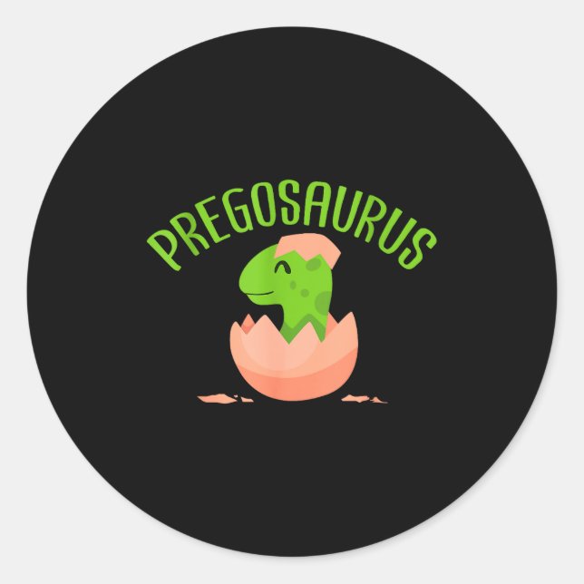 Adesivo Pregosaurus Preggo Saurus Pregnant Women Dino Love (Frente)