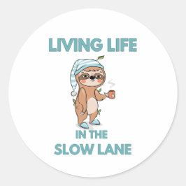 Adesivo preguiça engraçada