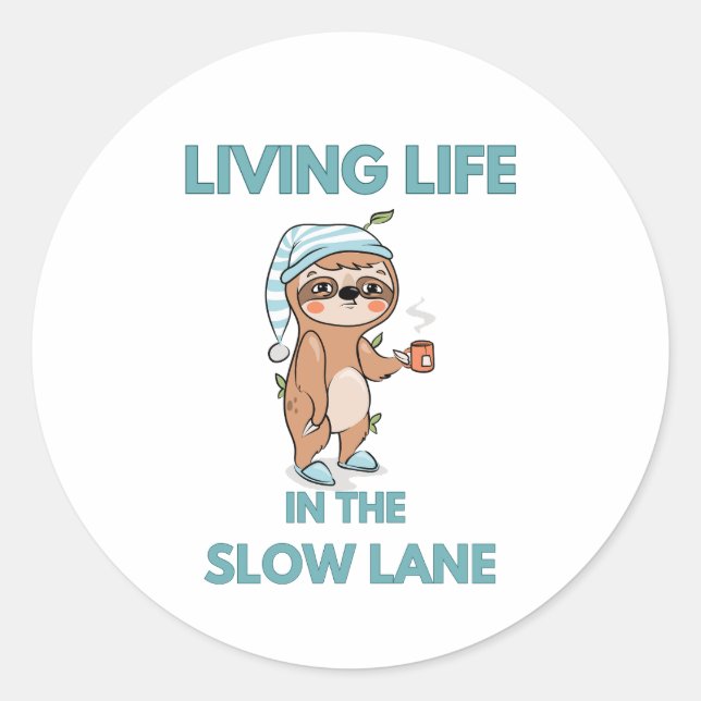 Adesivo preguiça engraçada (Frente)