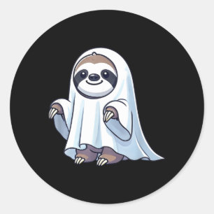 Adesivo Preguiça Fantasma de Halloween Fofo Desenho Animad