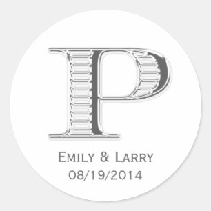 Adesivo Prêmio de casamento P para o cromo branco impresso