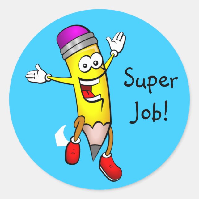 Adesivo Prêmio de Lápis Bonito do Professor (Frente)