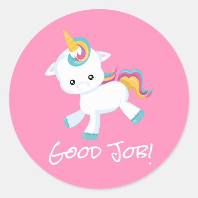 Adesivo Prêmio de Merit do Professor Colégio Rosa Unicorn (Frente)