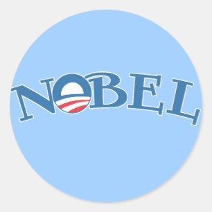 Adesivo Prêmio de paz de Nobel Obama Nobel